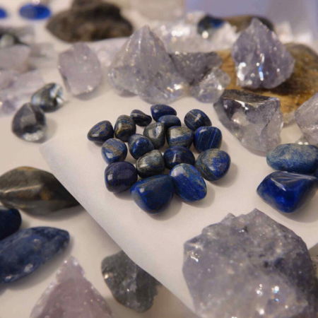 Piatra rulata din Lapis Lazuli Natural - Stimuleaza Creativitatea, 3-4 cm [4]