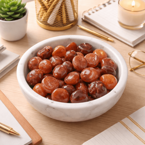 Agat Carneol – pietre rulate care aduc energie blândă și curaj interior [1]