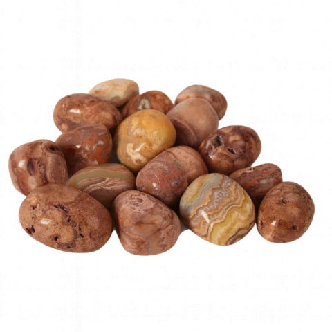 Pietre Rulate - Piatra Naturala Crazy Lace Agate din Indonezia – Vitalitate, Echilibru si Energie Pozitiva