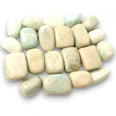 Piatra rulata din Amazonit natural - Calm și Echilibru în Viața Ta