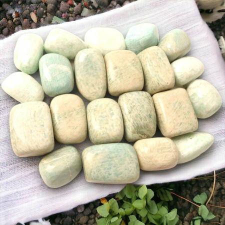 Piatra rulata din Amazonit natural - Calm și Echilibru în Viața Ta [4]