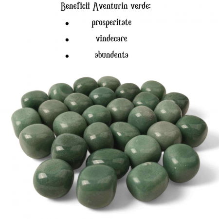 Piatra rulata din Aventurin Verde Natural - Aduce Noroc si Prosperitate, 2-3 cm [1]
