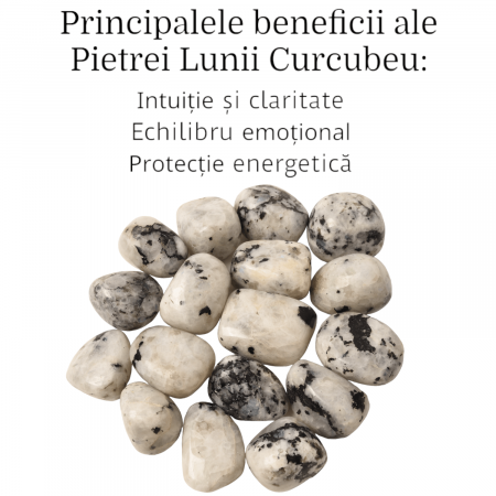 Piatra rulata din Piatra lunii curcubeu natural - Armonie și Intuiție în Viața Ta [1]