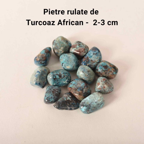 Pietre rulate Turcoaz African 2–3 cm – Claritate, evolutie si echilibru interior [1]