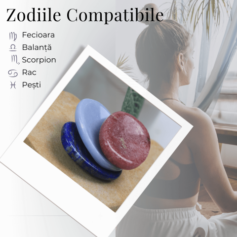 Piatra de Deget Terapeutica Lapis Lazuli 4 cm - Claritate si Liniste [7]