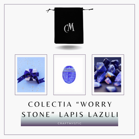 Piatra de Deget Terapeutica Lapis Lazuli 4 cm - Claritate si Liniste [5]