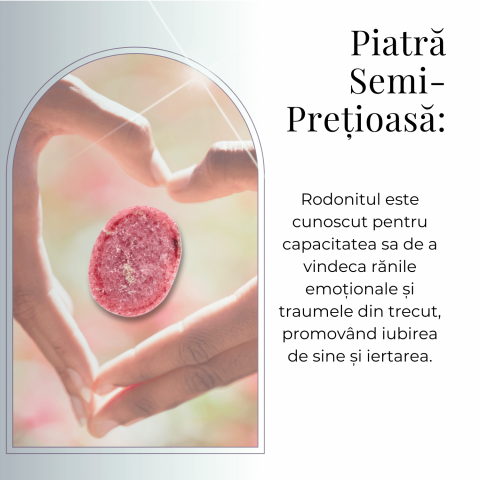 Piatra de Deget Terapeutica Rodonit 4 cm - Reducerea Stresului [4]