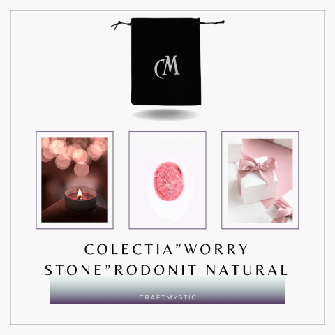 Piatra de Deget Terapeutica Rodonit 4 cm - Reducerea Stresului [6]