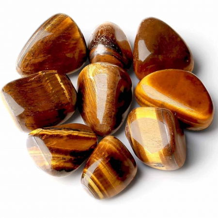 Meditatie si Spiritualitate - Pietra din Ochi de Tigru Rulat 3-4 cm Ideale pentru Reiki si Vindecare Energetica