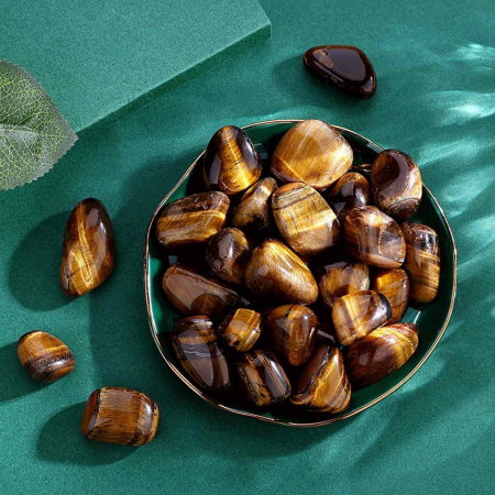 Pietra din Ochi de Tigru Rulat 3-4 cm Ideale pentru Reiki si Vindecare Energetica [5]