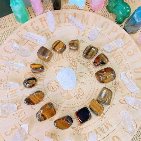 Pietra din Ochi de Tigru Rulat 3-4 cm Ideale pentru Reiki si Vindecare Energetica [4]