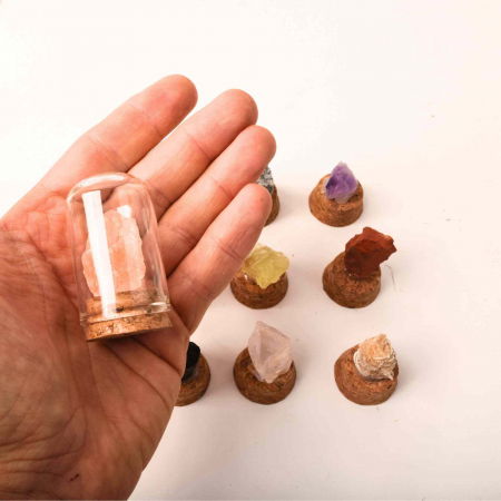 Pietre Brute Specimen 2-3 cm in Sticluta cu Dop de Pluta [4]