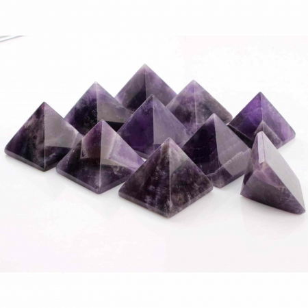 Piramida de Ametist Naturala de 4 cm - Cristal Reiki pentru Vindecare Chakra - Piatra semipretioasa de Calitate Superioara pentru Devierea Radiatiilor - Decor pentru Acasa si Cadou pentru Artizanat [4]
