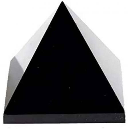 Piramide din Cristal și Orgonice - Generator de energie unic din cristal natural de Obsidian Negru in forma de piramida 8 cm