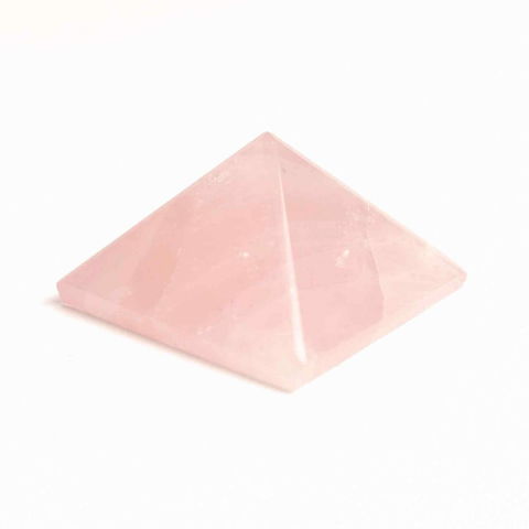 Piramida Cuart Roz Brut Lucrata Manual – Armonie si Vindecare