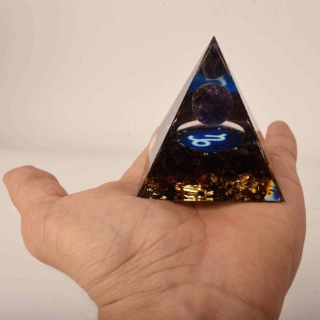 Piramida de Energie Orgonica cu Cristale de Vindecare specifice a Zodiilor pentru Relaxare, Meditatie si Ornament [3]