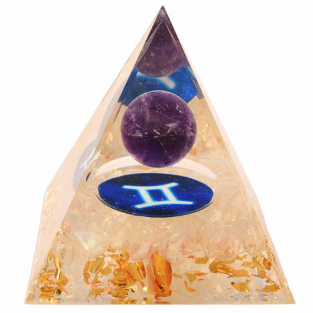 Piramida de Energie Orgonica cu Cristale de Vindecare specifice a Zodiilor pentru Relaxare, Meditatie si Ornament [0]