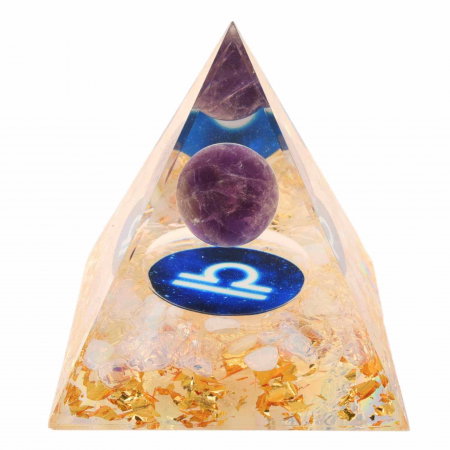 Piramida de Energie Orgonica cu Cristale de Vindecare specifice a Zodiilor pentru Relaxare, Meditatie si Ornament [0]