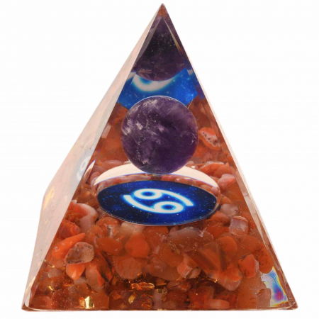 Piramida de Energie Orgonica cu Cristale de Vindecare specifice a Zodiilor pentru Relaxare, Meditatie si Ornament [0]