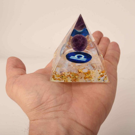 Piramida de Energie Orgonica cu Cristale de Vindecare specifice a Zodiilor pentru Relaxare, Meditatie si Ornament [3]