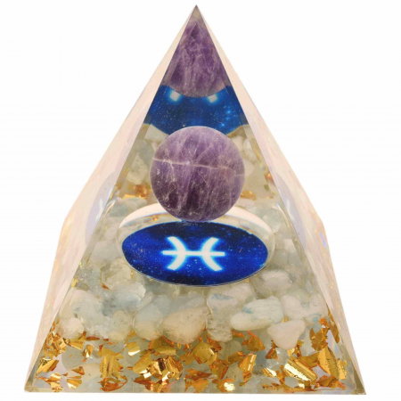 Piramida de Energie Orgonica cu Cristale de Vindecare specifice a Zodiilor pentru Relaxare, Meditatie si Ornament [0]