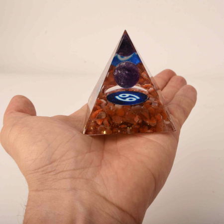 Piramida de Energie Orgonica cu Cristale de Vindecare specifice a Zodiilor pentru Relaxare, Meditatie si Ornament [2]