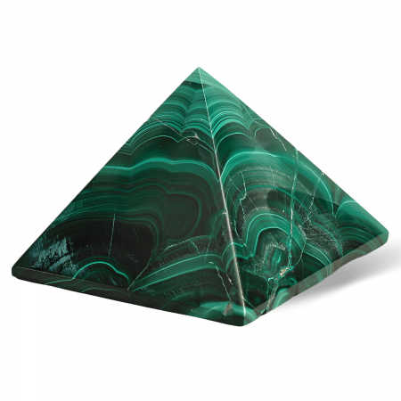 Piramida Malachit natural H 40-45 mm Latime 60 mm 210-230 gr - Sursa de Echilibru și Armonie [8]