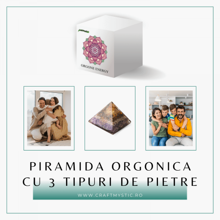 Piramida Orgonica pentru Protectie Energetica, Vindecare si Meditatie - Dimensiune 70-75 mm [3]