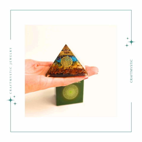 Piramida Orgonica 7 Chakre cu Floarea Vietii - Energie si Armonie [5]