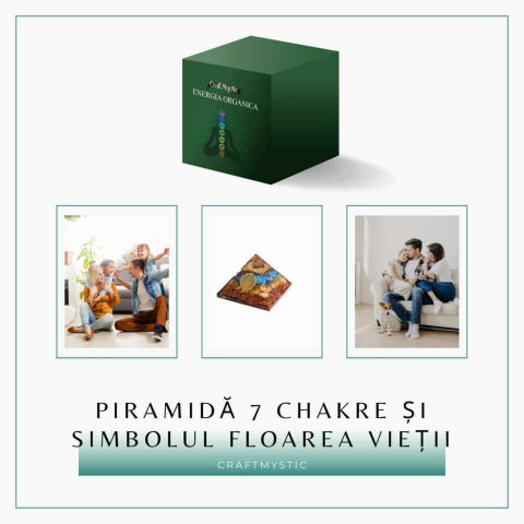 Piramida Orgonica 7 Chakre cu Floarea Vietii - Energie si Armonie [6]
