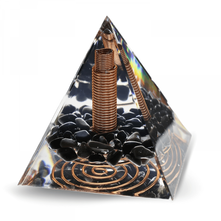 Piramida Orgonic Obsidian 60mm – Protectie, Claritate si Transformare Interioara [10]