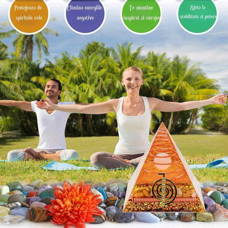 Piramida Orgonit 8.5 cm pentru energie pozitiva, echilibrare spirituala si protectie impotriva emisiilor electromagnetice [2]