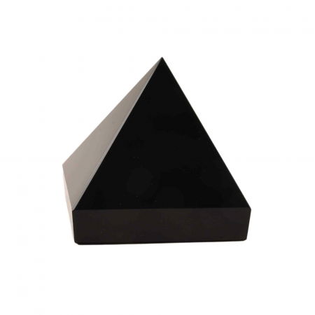 Piramide din Cristal și Orgonice - Piramida de Obsidian Natural, 60 mm - Protectie si Purificare Energetica