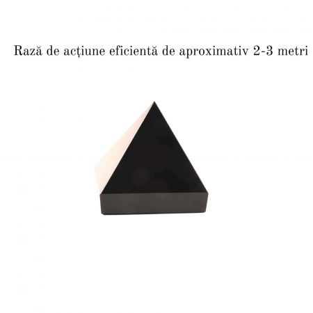 Piramida de Obsidian Natural, 60 mm - Protectie si Purificare Energetica [3]