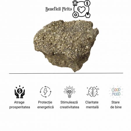 Piatra Naturala din Pirita Bruta 9-10 cm [1]