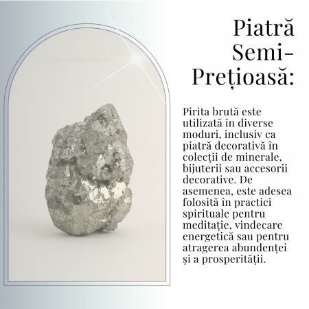 Specimen Pirita Bruta 5-6 cm - Amplifica Energia si Protectia [7]
