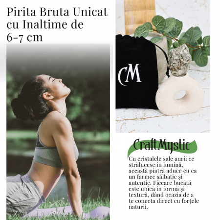 Specimen Pirita Bruta 6-7 cm - Amplifica Energia si Protectia [3]