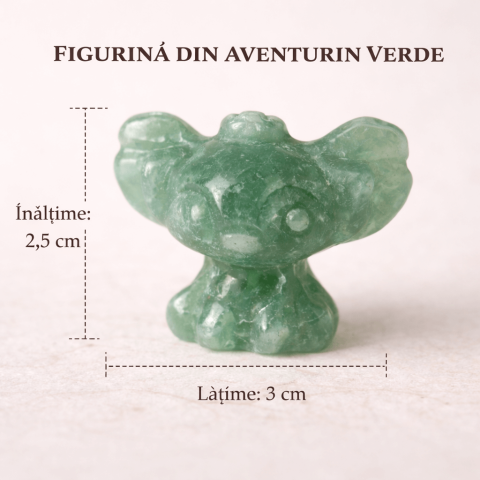 Figurina din aventurin verde, pastratoare de speranta si echilibru interior. [3]