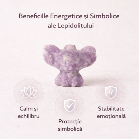 Figurina din Lepidolit – o prezenta blanda pentru liniste interioara [4]