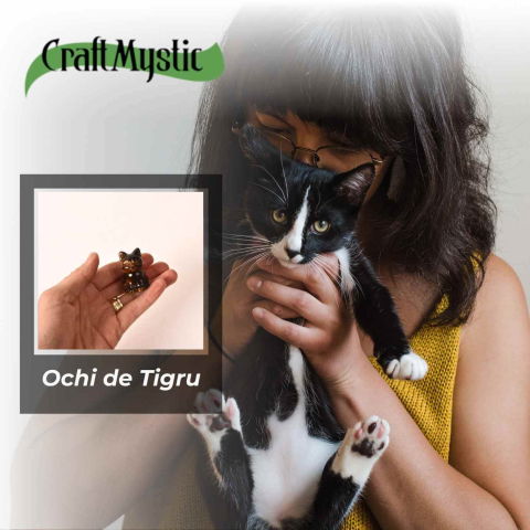 Figurina Pisica din Ochi de Tigru – Protectie, Curaj si Incredere Personala [5]