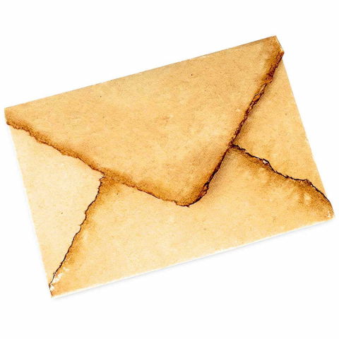 Jurnale din piele - Plic din hartie vintage de bumbac 13x18 cm – Eleganta si rafinament