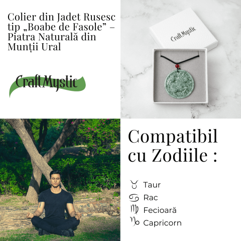Colier din jadit rusesc natural cu dragon protectiv – talisman de forta si echilibru [4]