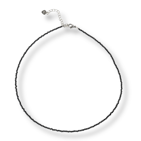 Incredere si Curaj - Protectie si Claritate – Choker din Otel Inoxidabil cu Obsidian Natural Fatetat