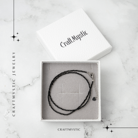 Protectie si Claritate – Choker din Otel Inoxidabil cu Obsidian Natural Fatetat [6]