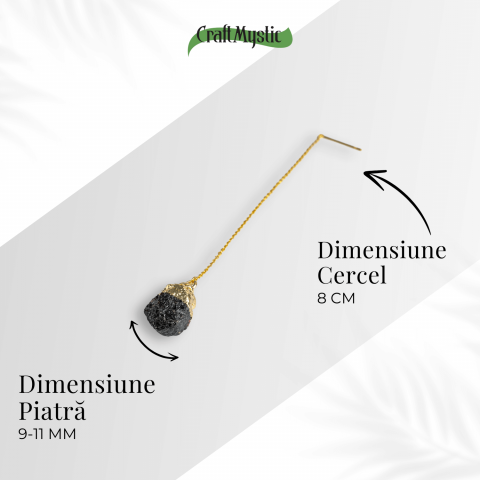 Radacinare si Eleganta – Cercei cu Turmalina si Lant Subtire [3]