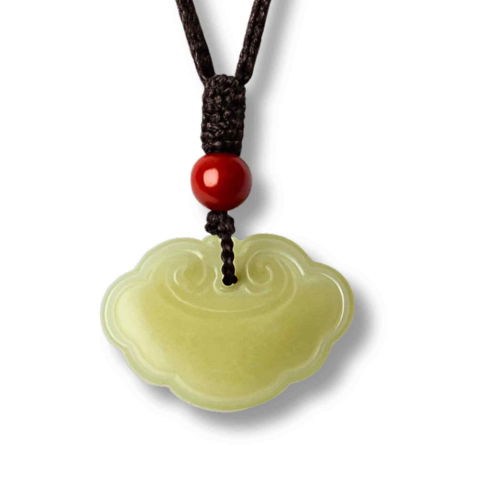 Cristale pe beneficii - Protectie si Noroc – Colier Lucky Lock din Jad Hetian Natural