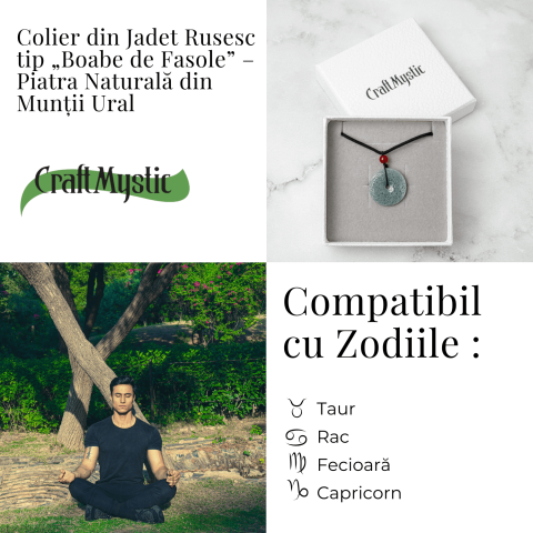 Protectie si Echilibru – Colier cu Jad Natural Sculptat [3]