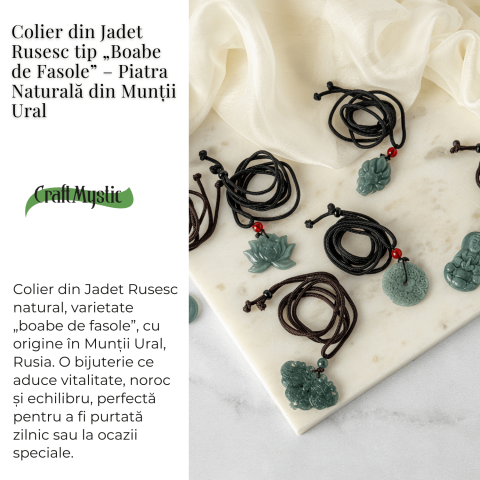 Protectie si Echilibru – Colier cu Jad Natural Sculptat [2]