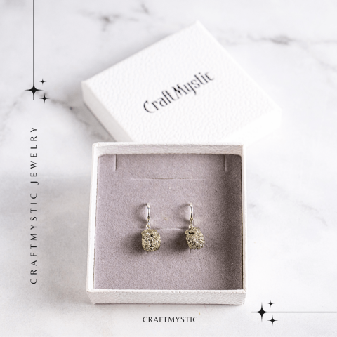 Talisman pentru succes si scut energetic – Cercei argintii cu Pirita [7]