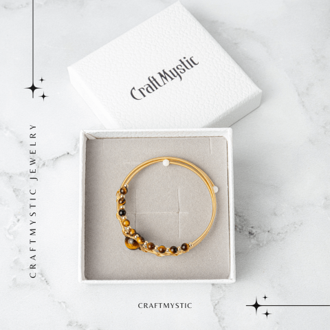 Protectie si Claritate Mentala - Bratara din Ochi de Tigru Natural [6]